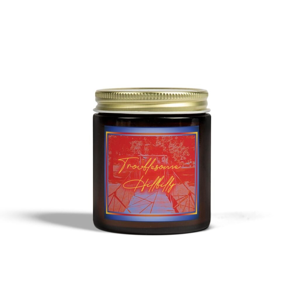 NO ELEGY "Troublesome Hillbilly" Creek Monster Soy Candle,(9 oz and 4 oz) (2 scents + unscented)