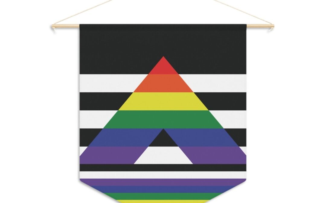 QUEERLIGHT | Pennant w/hanger | ALLY Flag