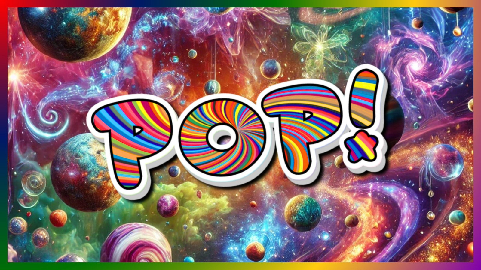 SQK SHP POP brand banner POP! w rainbow gallery background