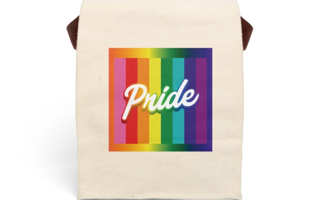 Canvas Lunch Tote | Rainbow Pride Flag