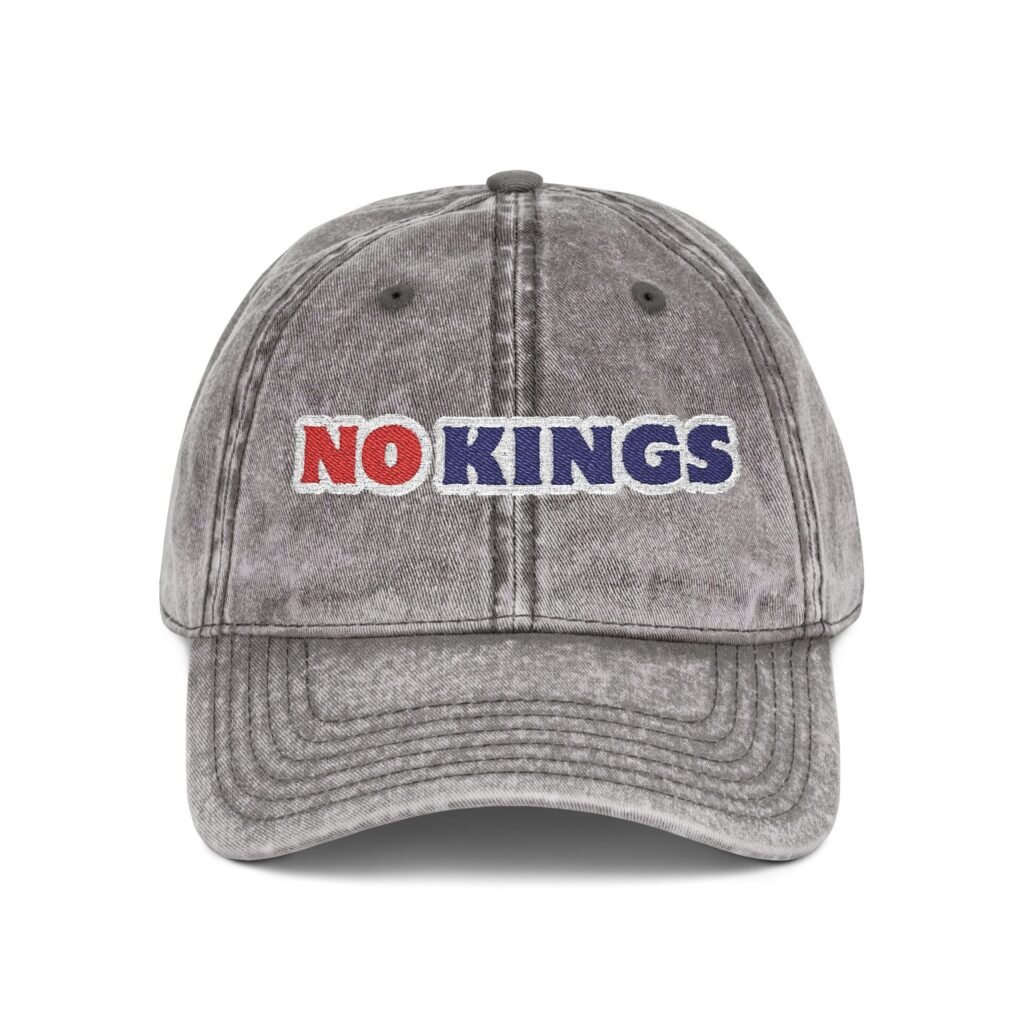 BLACK ROSE BAZAAR "NO KINGS" Vintage Embroidered Cap (5 colors)