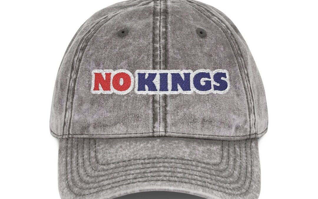 BLACK ROSE BAZAAR “NO KINGS” Vintage Embroidered Cap (5 colors)