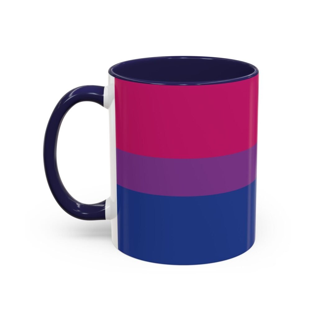 QUEERLIGHT | Bisexual  PRIDE FLAG Ceramic Coffee Mug (11 oz and 15 oz)