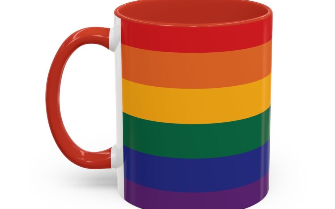 QUEERLIGHT | LGBTQ+ PRIDE FLAG Ceramic Coffee Mug (11 oz and 15 oz) (8 colors)
