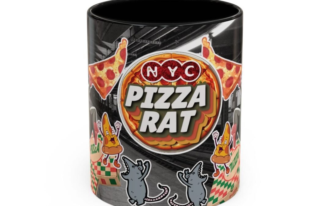Coffee Mug NYC Pizza Rat Design 11oz/15oz