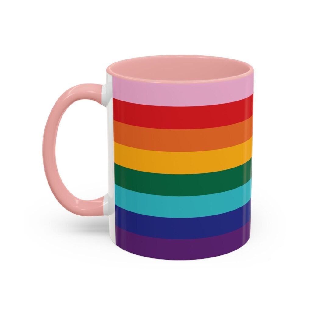 QUEERLIGHT | Original LGBTQ+ PRIDE FLAG Ceramic Coffee Mug (11 oz and 15 oz)
