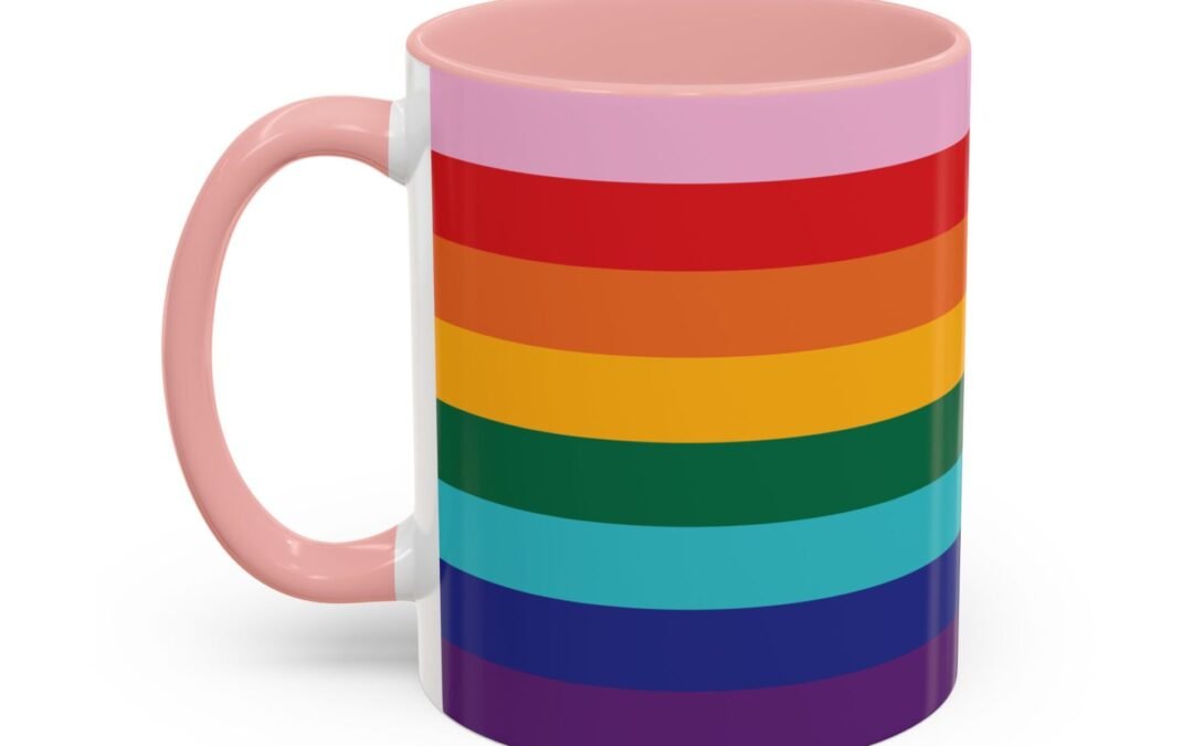 QUEERLIGHT | Original LGBTQ+ PRIDE FLAG Ceramic Coffee Mug (11 oz and 15 oz)