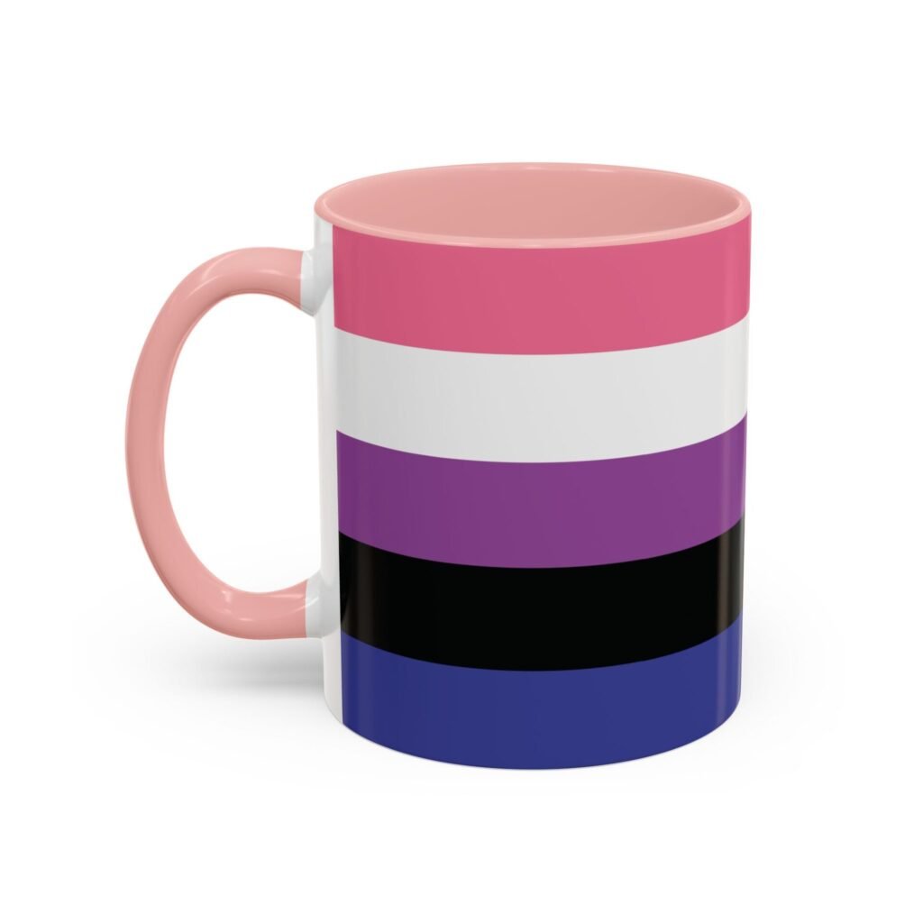 QUEERLIGHT | Gender Fluid PRIDE FLAG Ceramic Coffee Mug (11 oz and 15 oz)