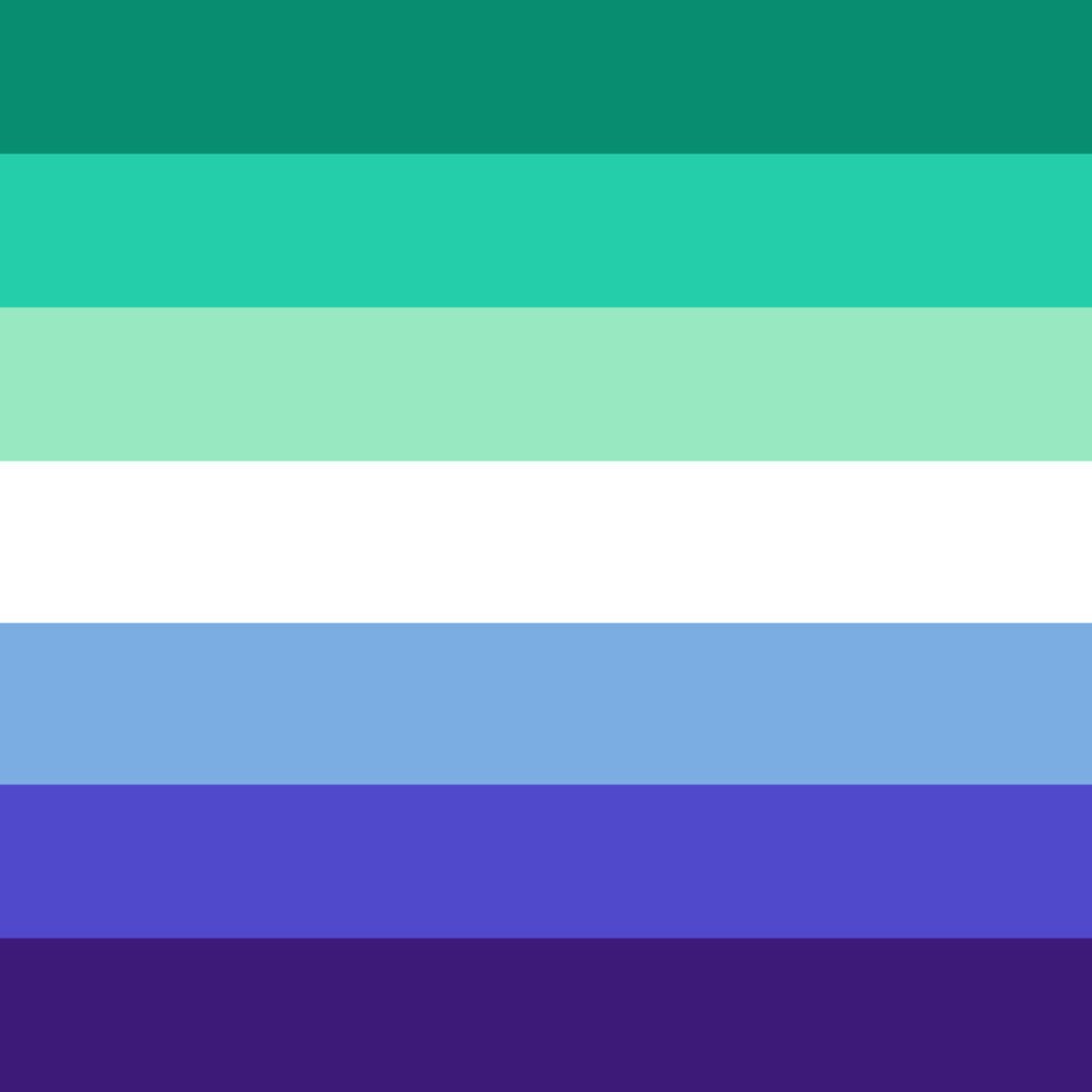 QUEERLIGHT | Gay Male  Pride Double Sided Flag (4 sizes)